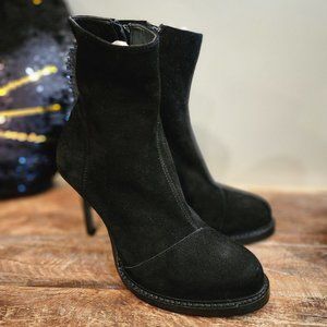 Ann Demeulemeester suede heel booties